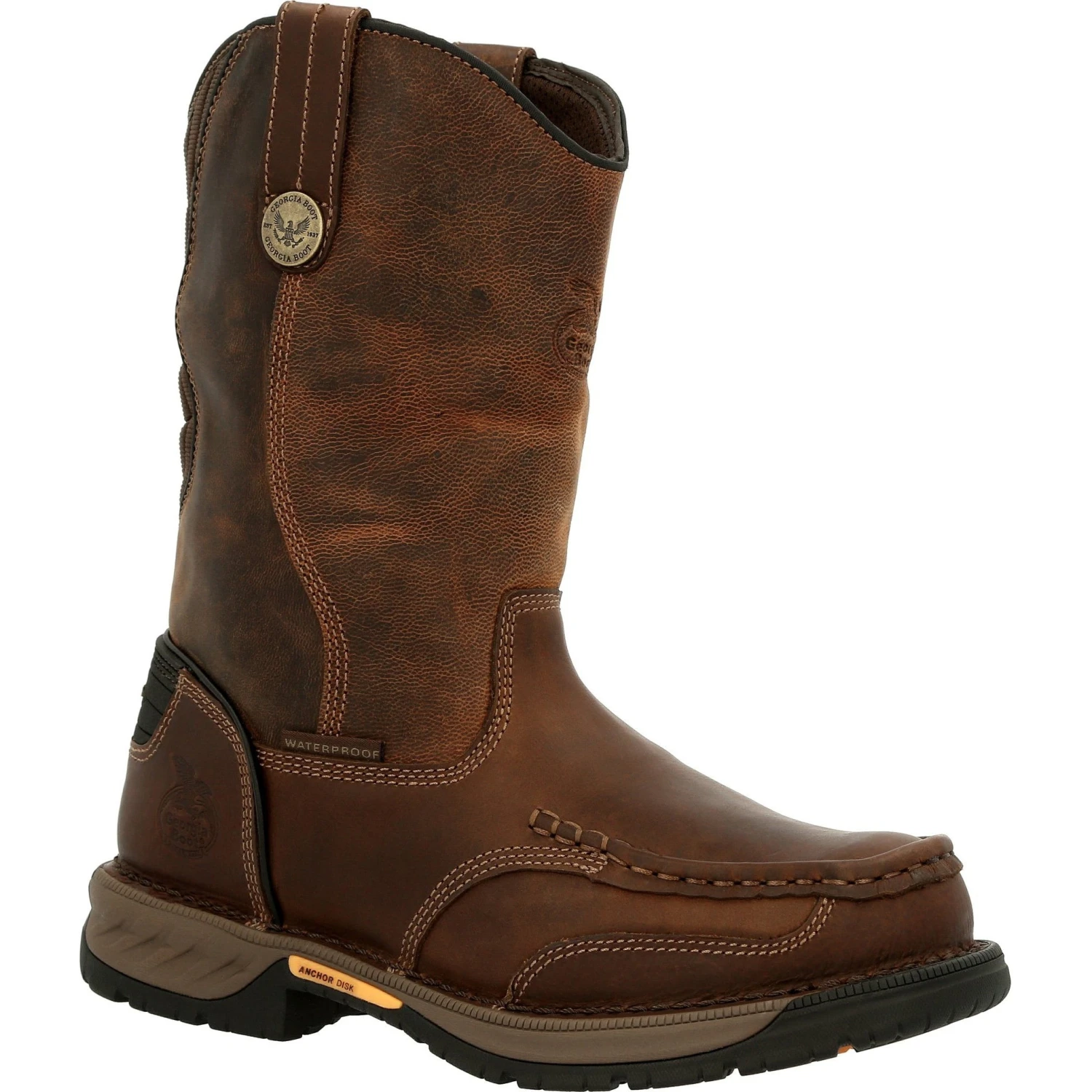 Georgia Men's Athens 360 11" Soft Toe WP Work Boot - Brown - GB00441 3 Georgia Men's Athens 360 11" Soft Toe WP Work Boot - Brown - GB00441