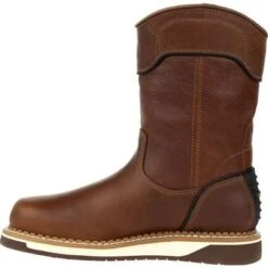 Georgia Men's Amp Lt Wedge 10" WP Steel Toe Pull Work Boot -Brown- GB00517 -Boot Shop GB00517 5 LARGE 4cb65d74 5d7b 41d7 9130 cf666c604ab5
