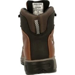 Michelin Men's HydroEdge 6" Alloy Toe WP PR Work Boot - Brown- MIC0006 -Boot Shop MIC0006 back