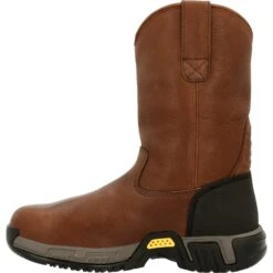 Michelin Men's HydroEdge 11" Alloy Toe WP Metguard Work Boot- Black- MIC0007 -Boot Shop MIC0007 instep profile