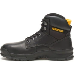 CAT Men's Mobilize Alloy Toe Work Boot - Black - P91267 -Boot Shop P91267 4