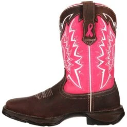 Durango Women's Benefiting Stefanie Spielman Square Toe Western Boot 12 Durango Women's Benefiting Stefanie Spielman Square Toe Western Boot -Boot Shop RD3557 instep profile