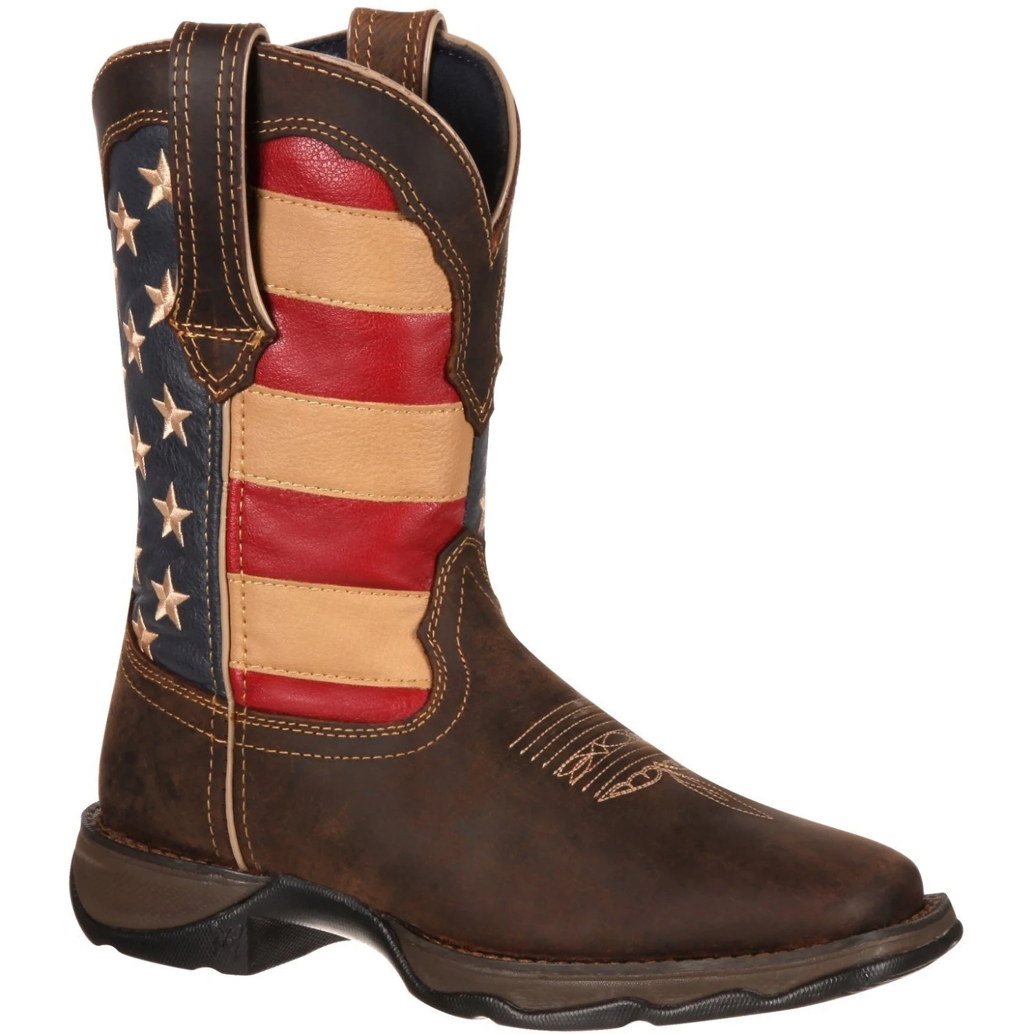 Durango Women's Lady Rebel Patriotic 10" Square Toe Western Flag Boot RD4414 3 Durango Women's Lady Rebel Patriotic 10" Square Toe Western Flag Boot RD4414
