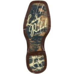 Durango Women's Lady Rebel Let Love Fly 10" Square Toe Western Boot 15 Durango Women's Lady Rebel Let Love Fly 10" Square Toe Western Boot -Boot Shop RD4424 outsole
