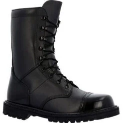 Rocky Men's Lace Up 10" Slip Resistant Jump Work Boot -Black- RKC147
