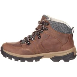 Rocky Women's Endeavor Point 5" WP Outdoor Hiking Boot- Brown- RKS0301 -Boot Shop RKS0301 instep profile