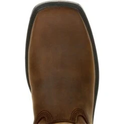 Rocky Men's Worksmart 10" Comp Toe WP Western Work Boot- Brown RKW0325 -Boot Shop RKW0325 birdseye