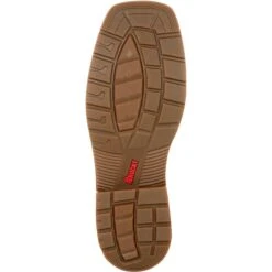 Rocky Men's Worksmart 10" Comp Toe WP Western Work Boot- Brown RKW0325 -Boot Shop RKW0325 outsole