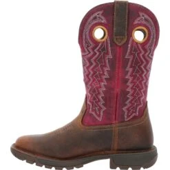 Rocky Women's Legacy 32 11" Square Toe Western Boot - Brown - RKW0357 -Boot Shop RKW0357 instep profile