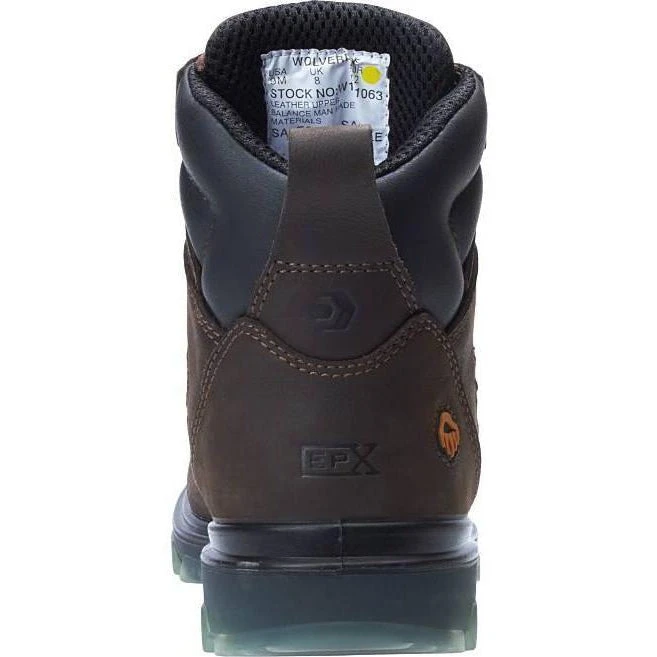 Wolverine Men's I-90 EPX BOA Carbonmax 6" WP Work Boot Coffee W191063 10 Wolverine Men's I-90 EPX BOA Carbonmax 6" WP Work Boot Coffee W191063 - Image 8