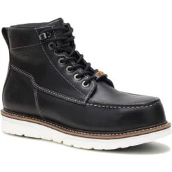 Wolverine Men's I-90 Durashock 6" Soft Toe WP Wedge Work Boot Black W200147