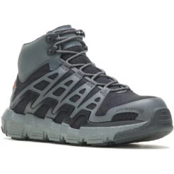 Wolverine Men's Rev Vent Durashocks Safety Toe Boot - Charcoal - W211018