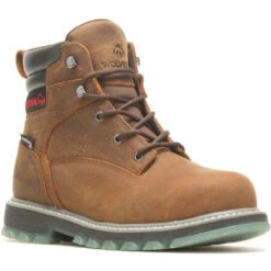 Wolverine Men's Floorhand Lx 6" Steel Toe WP Work Boot -Brown- W231016