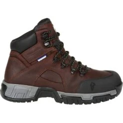 Michelin Men's HydroEdge 6" Steel Toe WP Work Boot - Brown - XHY662 -Boot Shop XHY662 profile