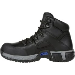 Michelin Men's HydroEdge 6" Steel Toe WP PR Work Boot - Black - XHY866 -Boot Shop XHY866 instep profile