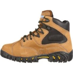 Michelin Men's 6" Steel Toe Internal Metguard Work Boot- Brown- XPX763 -Boot Shop XPX763 instep profile