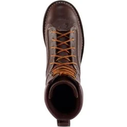Danner Men's Quarry USA Made 8" Alloy Toe WP Work Boot - Brown - 17307 -Boot Shop danner mens quarry usa made 8 alloy toe wp work boot brown 17307 4