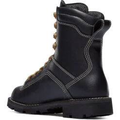 Danner Men's Quarry USA Made 8" Soft Toe WP Work Boot - Black - 17309 -Boot Shop danner mens quarry usa made 8 soft toe wp work boot black 17309 2