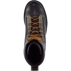 Danner Men's Quarry USA Made 8" Soft Toe WP Work Boot - Black - 17309 -Boot Shop danner mens quarry usa made 8 soft toe wp work boot black 17309 4