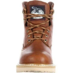 Georgia Men's 6" Wedge Steel Toe Work Boot - Brown - G6342 -Boot Shop georgia mens 6 wedge steel toe work boot brown g6342 3