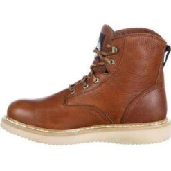 Georgia Men's 6" Wedge Steel Toe Work Boot - Brown - G6342 -Boot Shop georgia mens 6 wedge steel toe work boot brown g6342 4