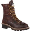 Georgia Men's 8" Steel Toe Waterproof Logger Work Boot - Brown - G7313 -Boot Shop georgia mens 8 steel toe waterproof logger work boot brown g7313