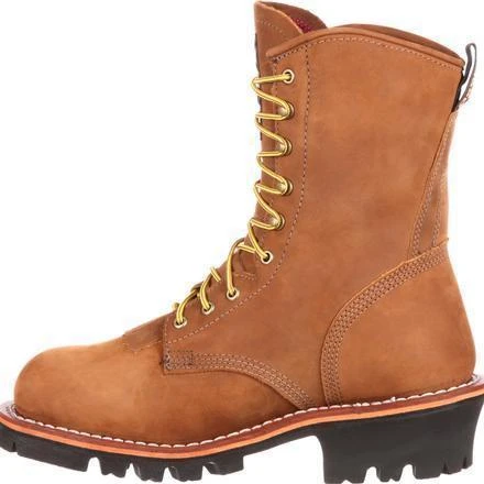 Georgia Men's 8" Stl Toe WP Insulated Logger Work Boot - Brown - G9382 6 Georgia Men's 8" Stl Toe WP Insulated Logger Work Boot - Brown - G9382 - Image 4