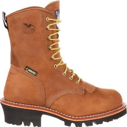 Georgia Men's 8" Stl Toe WP Insulated Logger Work Boot - Brown - G9382 4 Georgia Men's 8" Stl Toe WP Insulated Logger Work Boot - Brown - G9382 - Image 2