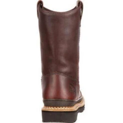 Georgia Men's Giant Steel Toe Pul-On Work Boots - Brown - G4374 -Boot Shop georgia mens giant steel toe pul on work boots brown g4374 4