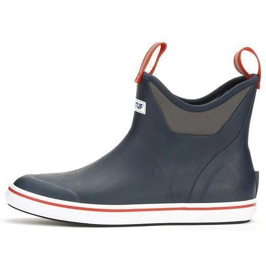Xtratuf Men's 6" Ankle Deck Waterproof Boot - Navy / Red - 22733 5 Xtratuf Men's 6" Ankle Deck Waterproof Boot - Navy / Red - 22733 - Image 3