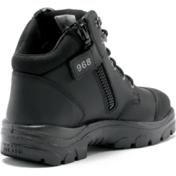 Steel Blue Men's Parkes Side Zip WP Steel Toe Hiker Work Boot - Black - 812968 -Boot Shop pz 3