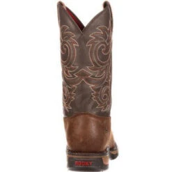 Rocky Men's Long Range Stl Toe WP Pull-on Western Boot Brown FQ0006654 -Boot Shop rocky mens long range stl toe wp pull on western boot brown fq0006654 3