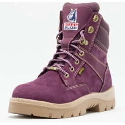 Steel Blue Women's Southern Cross Side Zip Steel Toe Work Boot - Purple - 892861 -Boot Shop sc 2