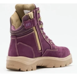 Steel Blue Women's Southern Cross Side Zip Steel Toe Work Boot - Purple - 892861 -Boot Shop sc 5