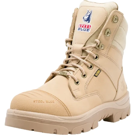 Steel Blue Men's Southern Cross 6" Side Zip WP Steel Toe Work Boot - Sand - 812961 6 Steel Blue Men's Southern Cross 6" Side Zip WP Steel Toe Work Boot - Sand - 812961 - Image 4
